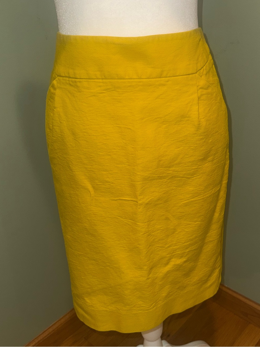 J. Crew Yellow Pencil Skirt